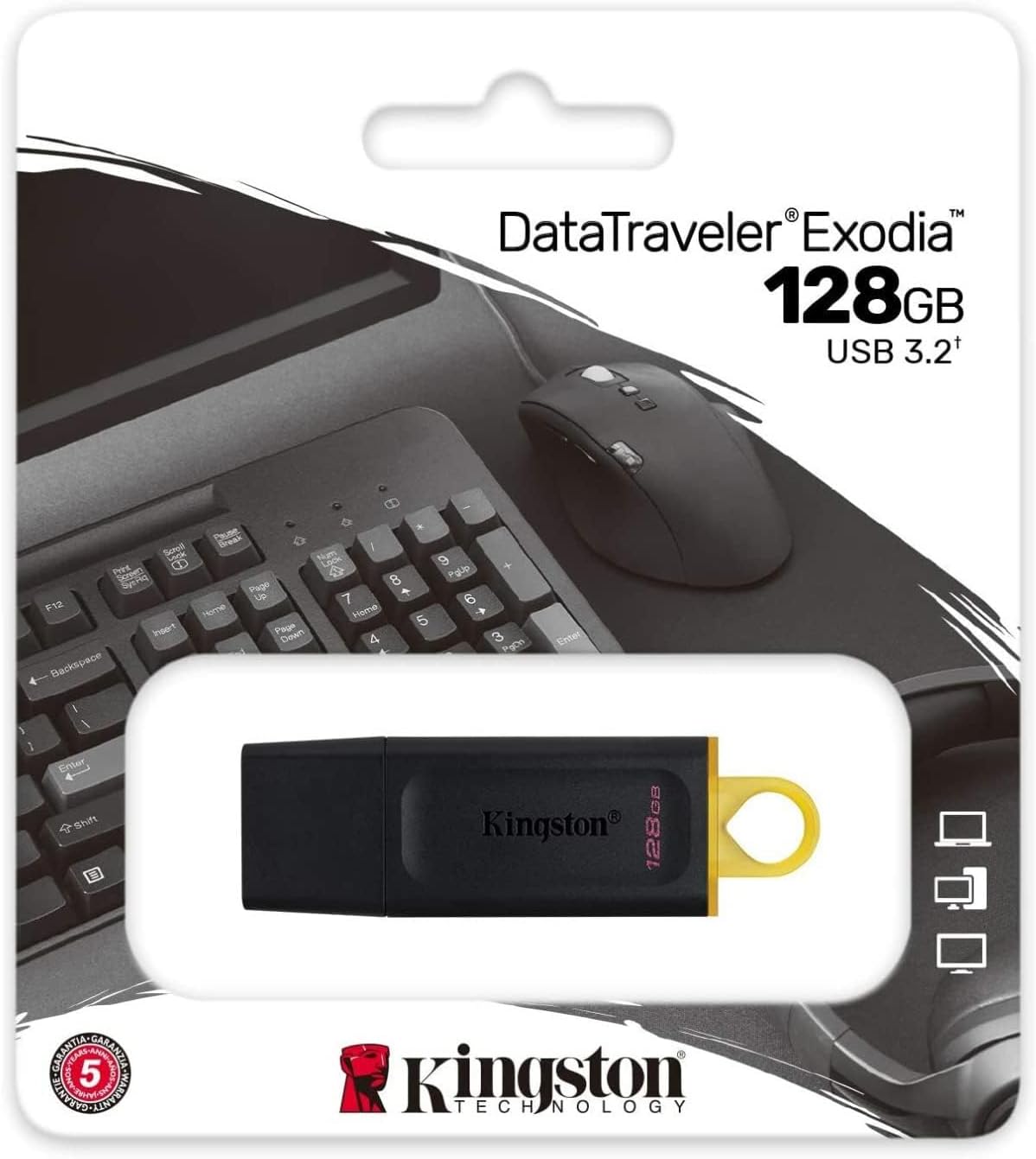 Memoria USB 3.2 Gen 1 | Transferencia Rápida y Almacenamiento Portátil con Protección y Lazo para Llaves