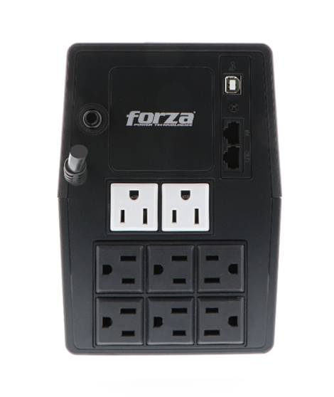 UPS FORZA Inteligente 1000VA/600W, 8 slds, LCD táctil, inver, torre-120V