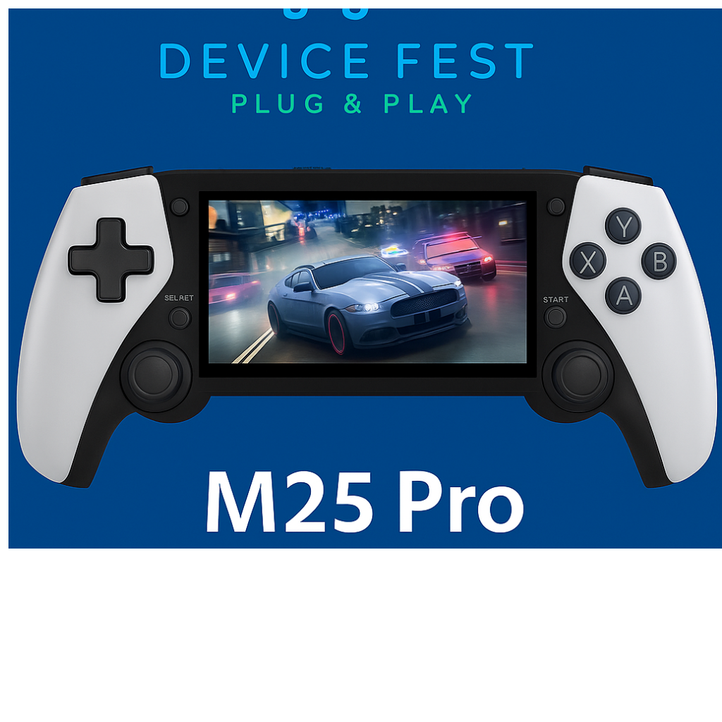 Bundle M25 Console 4.3 Inch IPS Screen 128GB + 30,000 juegos y dos controles