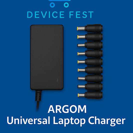 Compact Universal Laptop Charger 90W – Smart Auto Sensing | All-in-One Power Adapter