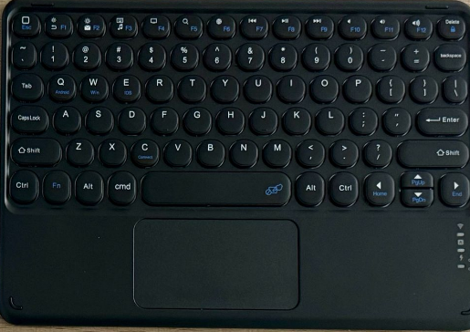 Teclado Bluetooth con Touchpad – Compacto, Ligero y Multidispositivo